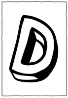 Vorschau - Mal- und Bastelvorlagen - Buchstabe D - Alphabetisierung - Bildkarten - Anlaut - Seite 2