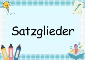 Vorschau - Poster - Plakate Satzglieder im Fach Deutsch - Seite 1