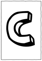Vorschau - Mal- und Bastelvorlagen - Buchstabe C - Alphabetisierung - Bildkarten - Anlaut - Seite 2