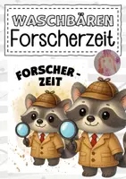 Vorschau - Bildkarten - Waschbärenklasse Forscherzeit - Deckblatt