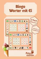 Vorschau - Stationenlernen - Wörter mit Ei - Bingo, 2-fach differenziert - Deckblatt