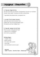 Vorschau - Arbeitsblätter - Ramadan - Lesespurgeschichte - Klasse 3/4 - Seite 2