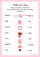 anteprima - Esercizi - San Valentino – Scheda di vocabolario iItaliano–inglese - Pagina di copertina