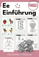 Vorschau - Arbeitsblätter - Ee ARBEITSBLÄTTER + BILDKARTEN: Buchstabe/Laut Einführung - Deckblatt