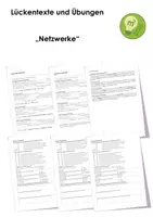 Vorschau - Arbeitsblätter - Netzwerke (Lückentexte, Übungen, Erklärvideo) - Deckblatt