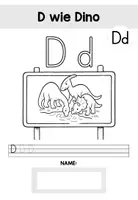 Vorschau - Arbeitsblätter - Dd ARBEITSBLÄTTER + BILDKARTEN: Buchstabe/Laut Einführung - Seite 1