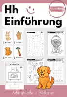 Vorschau - Arbeitsblätter - Hh ARBEITSBLÄTTER + BILDKARTEN: Buchstabe/Laut Einführung - Deckblatt