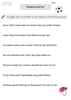 Vorschau - Arbeitsblätter - Lesen Stolperwörter (Klasse 1-4) dreifach differenziert - Seite 2