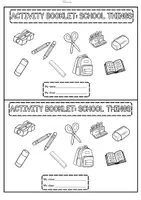 Vorschau - Arbeitsblätter - School Things: Activity Booklet (Englisch Grundschule) - Seite 1