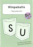 Vorschau - Anderer Materialtyp - Sachunterricht Wimpelkette - Klassenraumgestaltung - Deckblatt