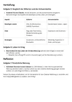Vorschau - Arbeitsblätter - Arbeitsblatt Zweiter Weltkrieg Aufgaben - Seite 1