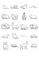 Vorschau - Arbeitsblätter - TIERE IM WINTER: Flipbook 1.Klasse - Seite 1