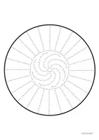Vorschau - Mal- und Bastelvorlagen - Prickelbilder | Prickelvorlagen - Mandalas im Frühling - Seite 2