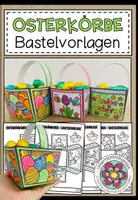 Vorschau - Mal- und Bastelvorlagen - Osterkörbchen - Bastelvorlagen - Deckblatt