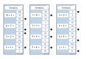 Vorschau - Stationenlernen - Klammerkarten - Multiplikation - gemischte Malaufgaben - Seite 3