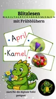 Vorschau - Fördermaterial/Inklusion - Blitzlesen mit Frühblühern - Deckblatt