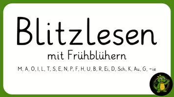 Vorschau - Fördermaterial/Inklusion - Blitzlesen mit Frühblühern - Seite 1