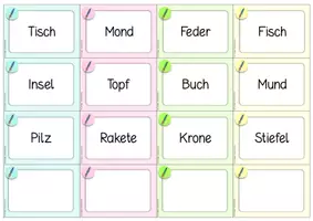 Vorschau - Spiele - Wortkärtchen für Spiele wie Montagsmaler, Galgenmännchen etc. - Seite 3
