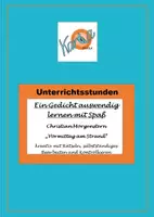 Vorschau - Stundenentwürfe - Ein Gedicht auswendig lernen mit Spaß - im SOMMER - Deckblatt