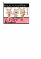 Vorschau - Arbeitsblätter - Valentinstag – Übungskartei zu Subjekt & Prädikat und Zeitformen (Deutsch 3./4. Klasse) - Seite 1