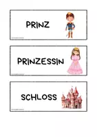 Vorschau - Bildkarten - 24 Vokabelkarten zum Thema Märchen - Deckblatt