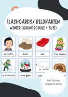 Vorschau - Bildkarten - 30 Flashcards: Winter – Englisch Grundschule, Klasse 5/6 - Deckblatt