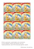Vorschau - Mal- und Bastelvorlagen - Feriengrüße zu Ostern für die Entenklasse - Seite 1