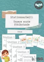 Vorschau - Arbeitsblätter - Unsere erste Ethikstunde - Was ist Ethikunterricht - Deckblatt