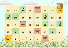 Vorschau - Spiele - Leiterlispiel Bienen 3 Versionen - Seite 1