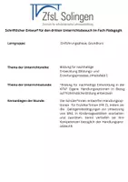 Vorschau - Stundenentwürfe - wachsendes Riesen-Materialpaket Pädagogik Einführungsphase - Seite 1