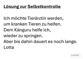 Vorschau - Arbeitsblätter - Lösung zur Selbstkontrolle der Aufgaben zu Buchstabenverbindung ng/nk - Seite 1
