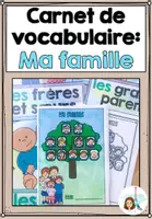 Vorschau - Arbeitsblätter - Carnet de vocabulaire: Ma famille (les membres de la famille) - Deckblatt