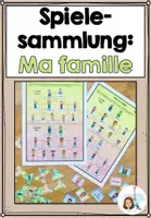 Vorschau - Arbeitsblätter - Sprechanlass/ Spiele: Ma famille - Deckblatt