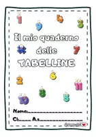 anteprima - Esercizi - Il quaderno delle tabelline (Copertina, trucchetti e tab. del 2) - Pagina 1