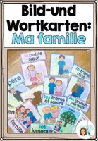 Vorschau - Bildkarten - Bild-und Wortkarten: Ma famille (les membres de la famille) - Deckblatt