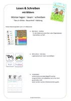 Vorschau - Fördermaterial/Inklusion - Lesen & Schreiben mit Bildern. Worte legen, lesen, schreiben - Seite 1