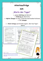 Vorschau - Arbeitsblätter - Tägliches Training mit dem *Wort des Tages* #edukiknaller2021 - Deckblatt