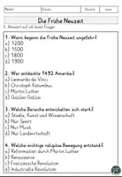 Vorschau - Arbeitsblätter - Die Frühe Neuzeit Lesen und Verstehen Arbeitsblätter mit Lesetext, Fragen - Seite 3