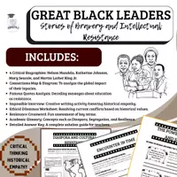 Vista previa - Hojas de trabajo - Black History KS3–KS4 | Civil Rights & Critical Thinking Activities - Portada