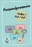 Vorschau - Präsentationen/Tafelbilder - Personalpronomen für den DaZ/DaF Unterricht - Deckblatt