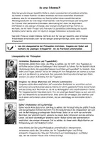 Vorschau - Arbeitsblätter - Sinn des Lebens nach Aristoteles, Diogenes und Epikur - Deckblatt