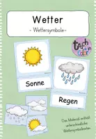 Vorschau - Stationenlernen - Wetter - Wettersymbole - Sachunterricht - Deckblatt