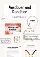 Vorschau - Stationenlernen - Ausdauer und Kondition im Sportunterricht | Sportspiele / Laufspiele - Deckblatt