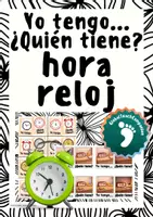 Vista previa - Juegos / Gamificación - ELE - Yo tengo, ¿quién tiene? - Practica la hora - juego de aprendizaje - Portada