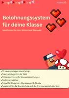 Vorschau - Präsentationen/Tafelbilder - Belohnungssystem Gamification (Herzen sammeln) - Deckblatt