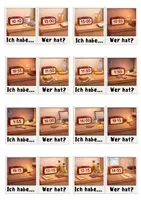 Voorbeeld - Deutsch - Tijd - Leerspel "Ich habe, wer hat?" - Pagina 1