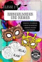 Vorschau - Mal- und Bastelvorlagen - Karnevalsorden und Masken - Kunst für die Klassen 1-4 - Seite 1