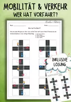 Vorschau - Arbeitsblätter - Mobilität und Verkehr - Vorfahrtsregeln (Arbeitsblatt) - Deckblatt