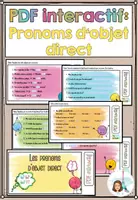 Vorschau - Arbeitsblätter - PDF interactif: Pronoms d'objet direct (diekte Objektpronomen) - Deckblatt
