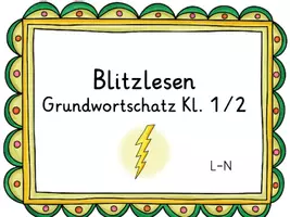 Vorschau - Fördermaterial/Inklusion - Blitzlesen Grundwortschatz L-N Klasse 1/2 - Seite 2